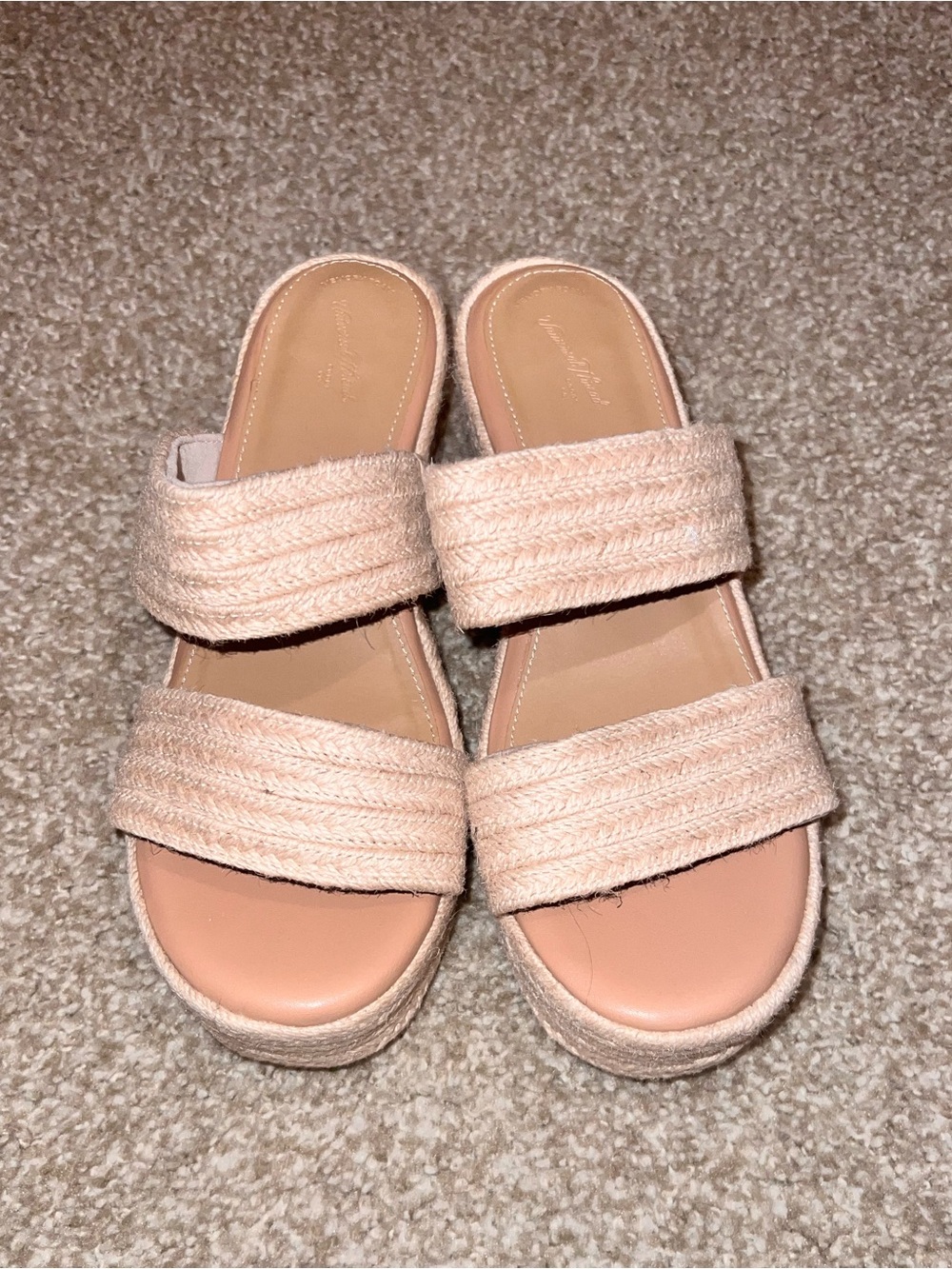 Universal Thread Woven Double-Strap Slide Sandals